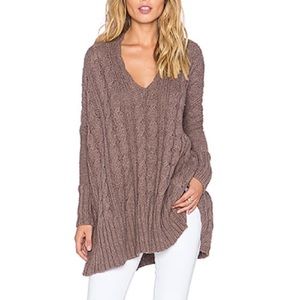Free People oversized v-neck sweater